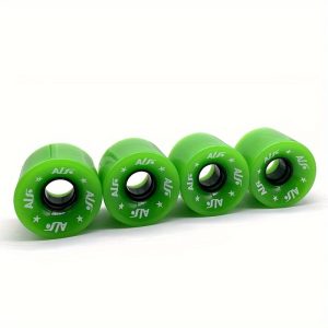 Four Wheel Skateboard Wheels, High Elastic 80A Brush Street Wheel, Road Sports Scooter Longboard PU Wheels, Green