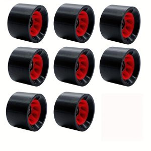 8 pack Durable 95a Roller Skate Wheels with Bearings for Smooth Outdoor Skating and Skateboarding